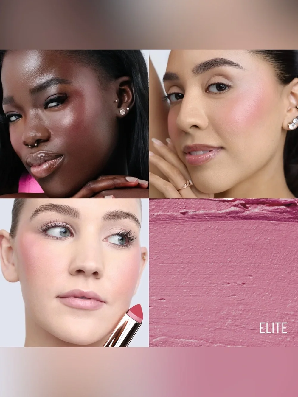 NEW LYS HIGHER STANDARD CREAM GLOW BLUSH STICK ELITE MAUVE